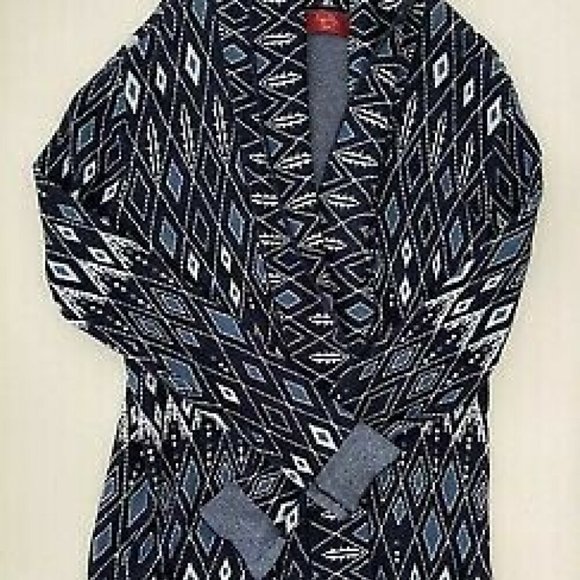 TIGERLILY Unma Navy Blue Longline Cardigan RRP$299 - Picture 16 of 16